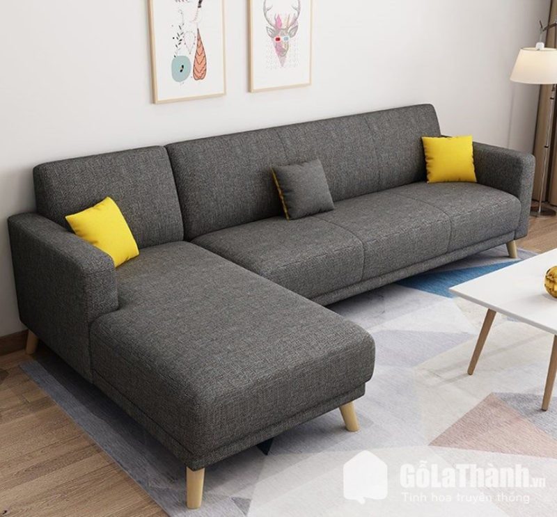 ghế sofa góc bọc nỉ