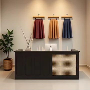 quầy lễ tân điểm lưới cánh mây