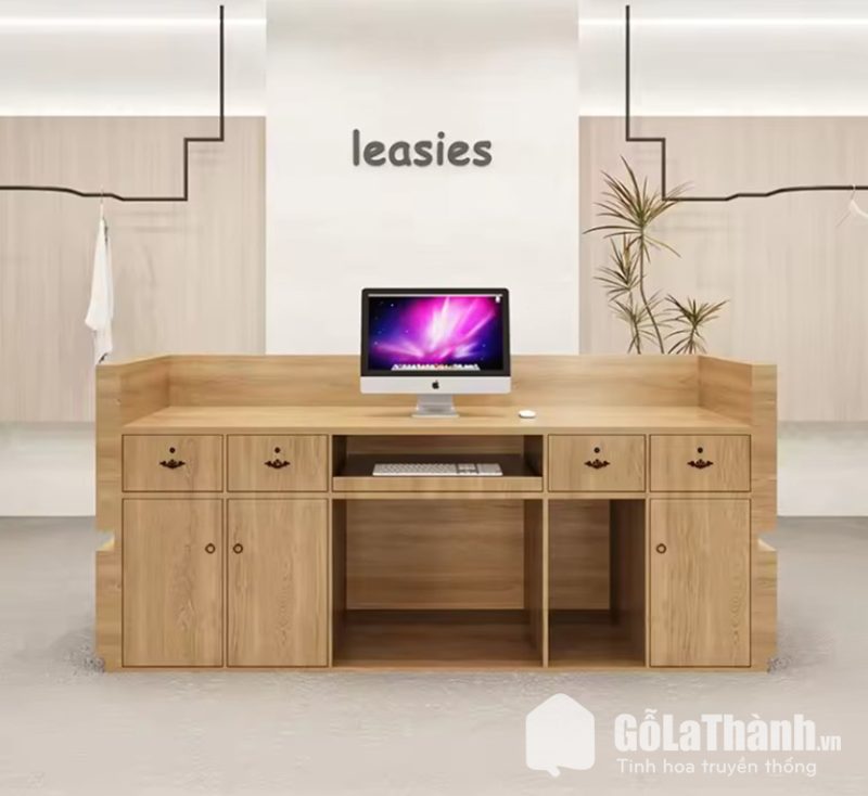quầy lễ tân thiết kế độc đáo
