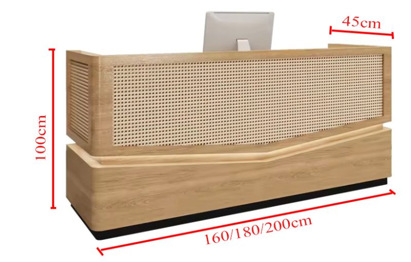 quầy lễ tân thiết kế độc đáo
