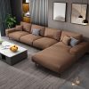 sofa da góc chữ L cao cấp