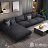 sofa da góc chữ L cao cấp