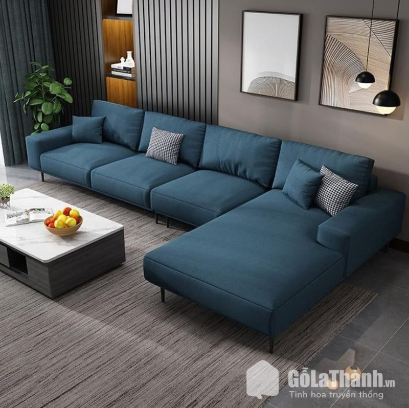 sofa da góc chữ L cao cấp