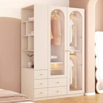 tủ áo cánh kính nhỏ gọn