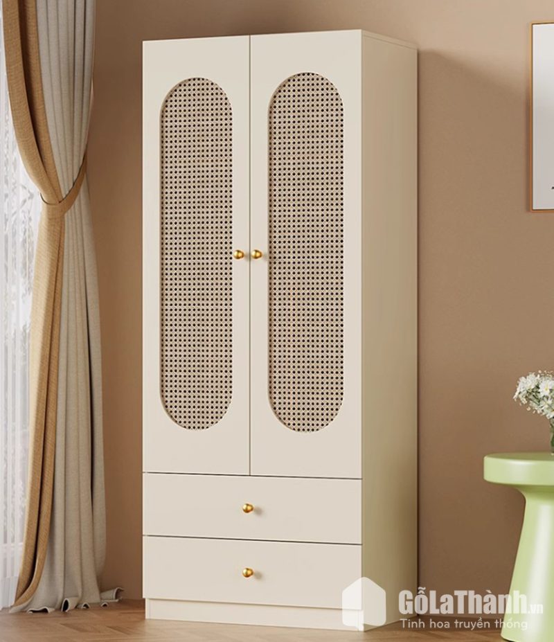 tủ áo cánh mây thiết kế nhỏ gọn