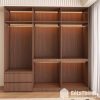 tủ áo gỗ phối cánh mây