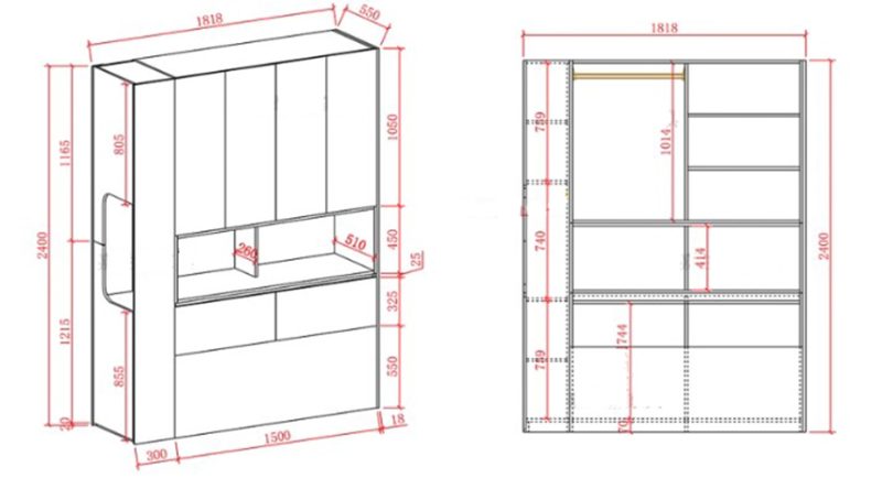 tủ áo hiện đại cao cấp