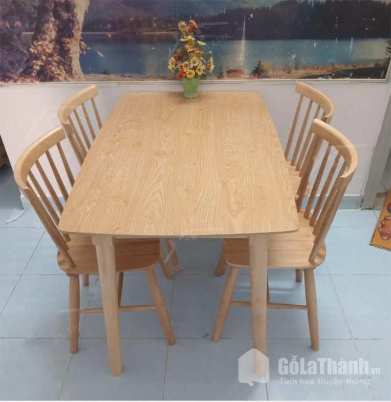 bàn ghế ăn gỗ tự nhiên