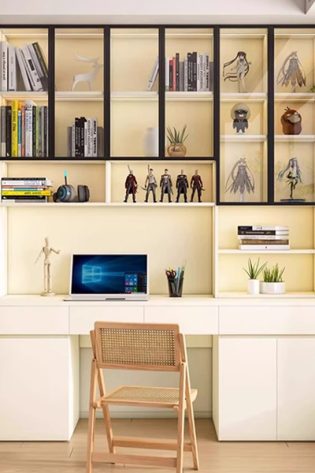 bàn học cánh kính khung nhôm