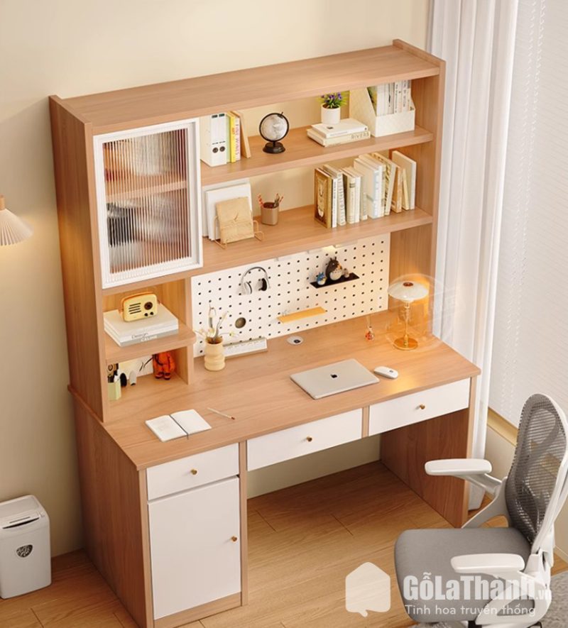 bàn học gỗ MDF thiết kế hiện đại