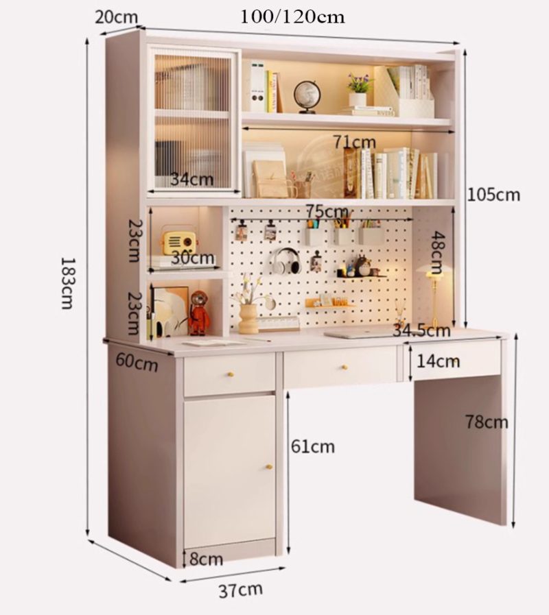 Bàn học gỗ MDF