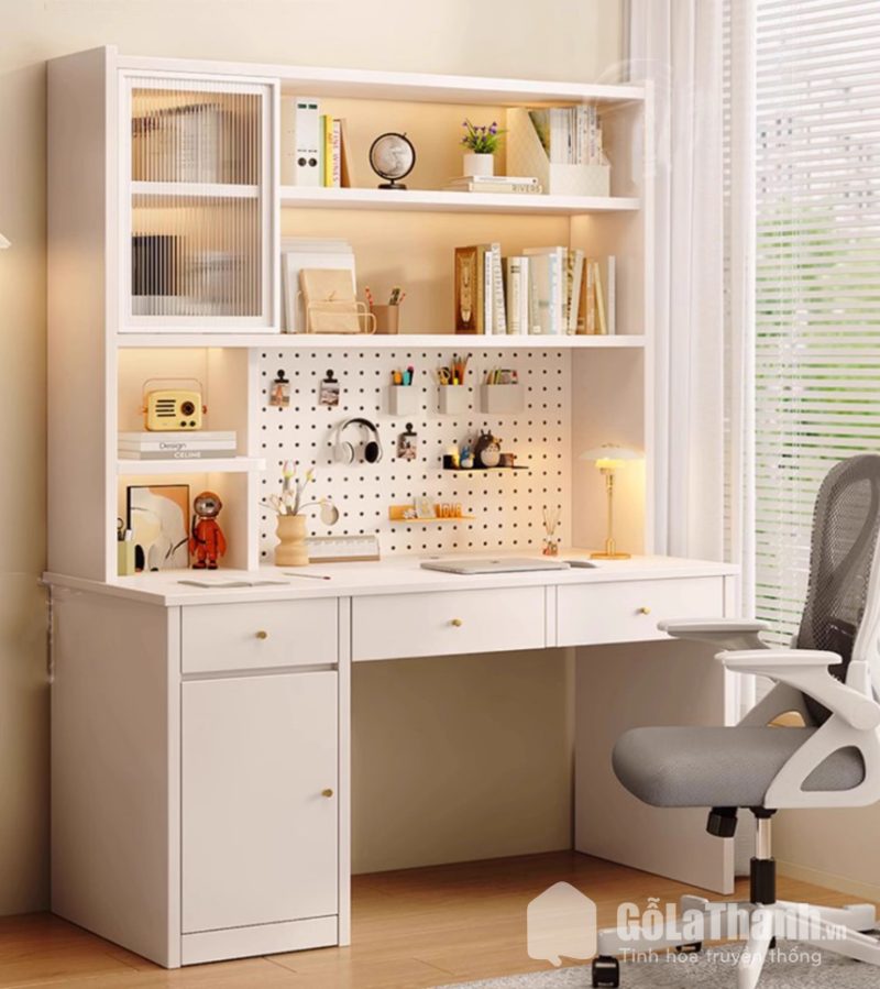 bàn học gỗ MDF thiết kế hiện đại