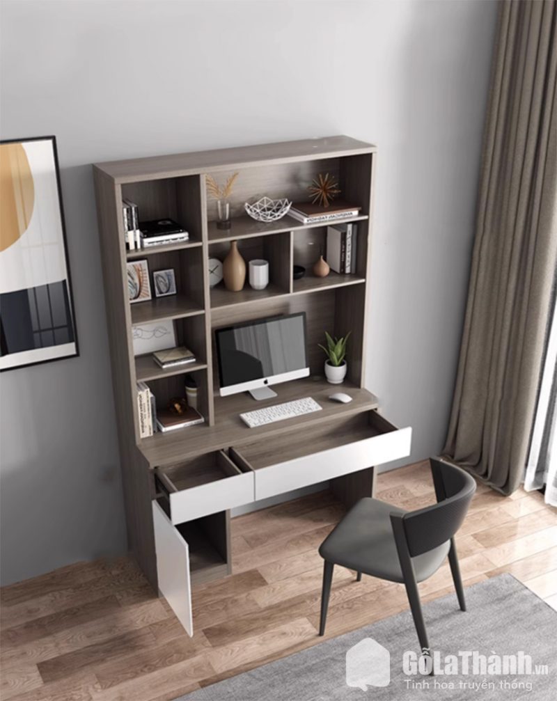 bàn làm việc tại nhà bằng gỗ