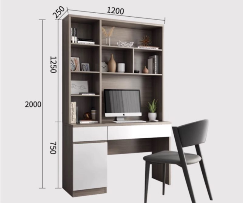 bàn làm việc tại nhà bằng gỗ