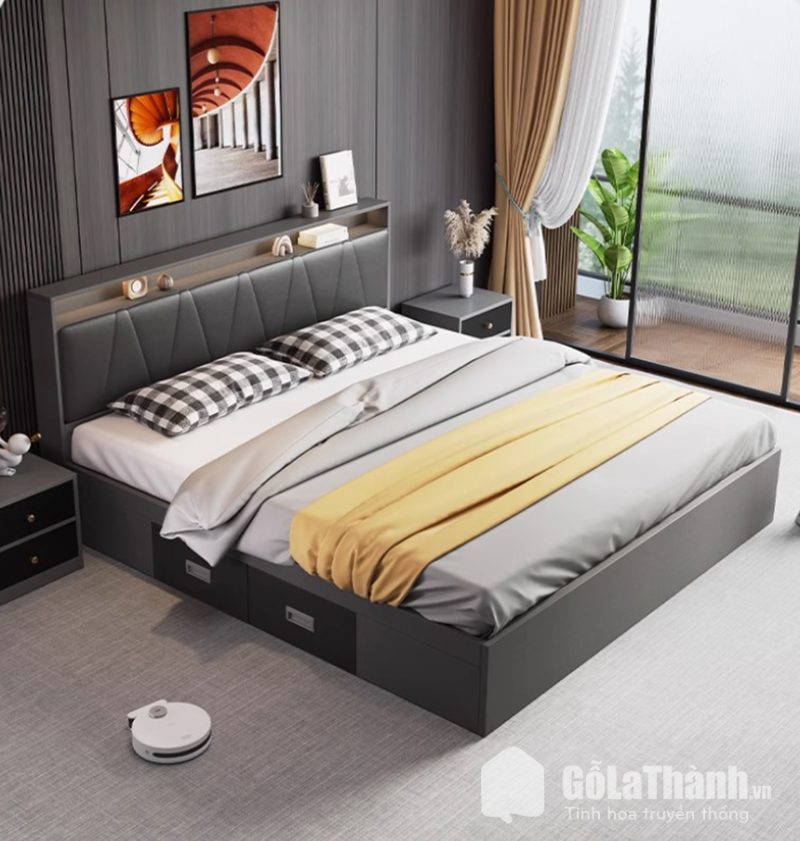 giường hộp có ngăn kéo