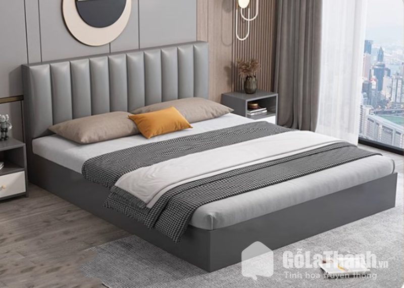 giường ngủ đầu giường cao bọc nệm