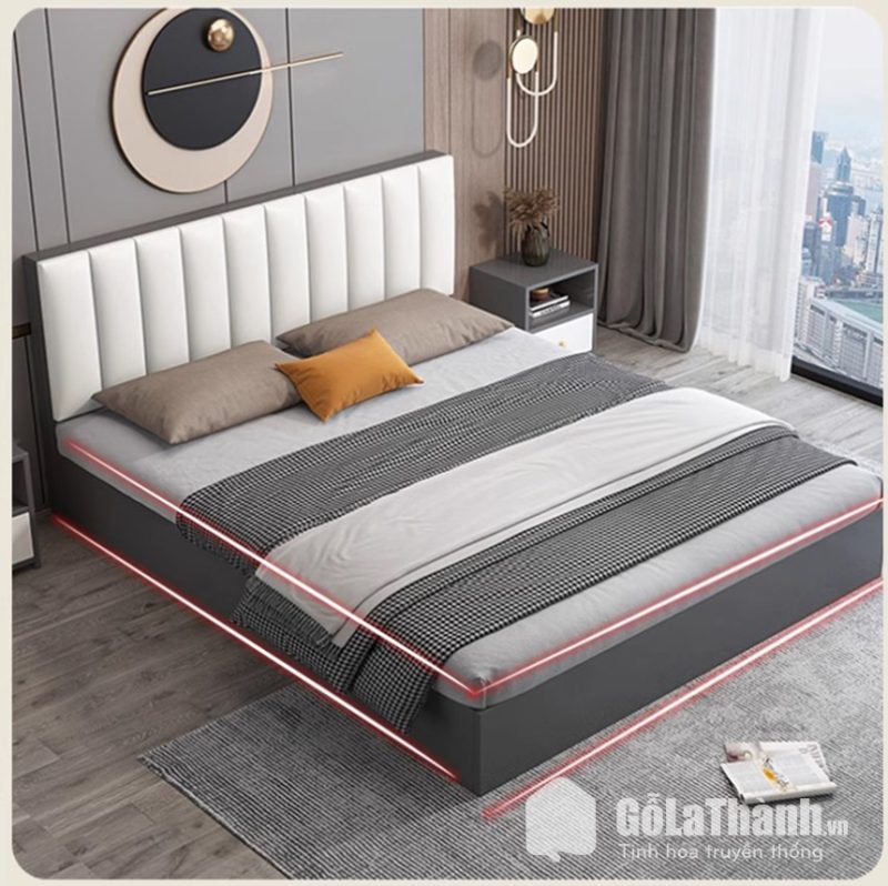 giường ngủ đầu giường cao bọc nệm