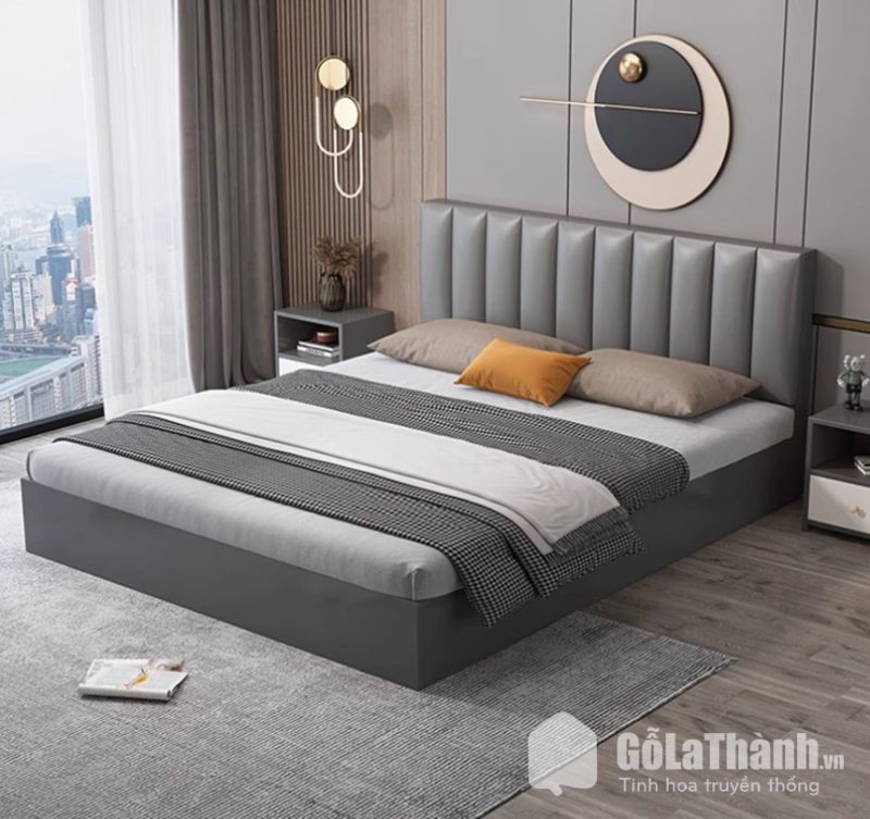 giường ngủ đầu cao bọc đệm