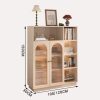 tủ trang trí cánh kính sọc