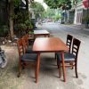Bàn ăn 4 ghế gỗ tự nhiên bền đẹp GHT-4508