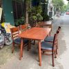 Bàn ăn 4 ghế gỗ tự nhiên bền đẹp GHT-4508