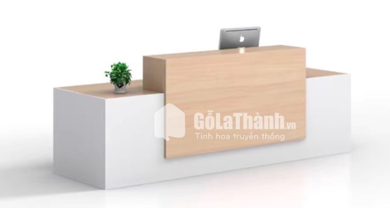 quầy lễ tân hiện đại thiết kế ấn tượng