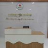Quầy lễ tân thanh lịch gỗ công nghiệp bền đẹp GHT-4637