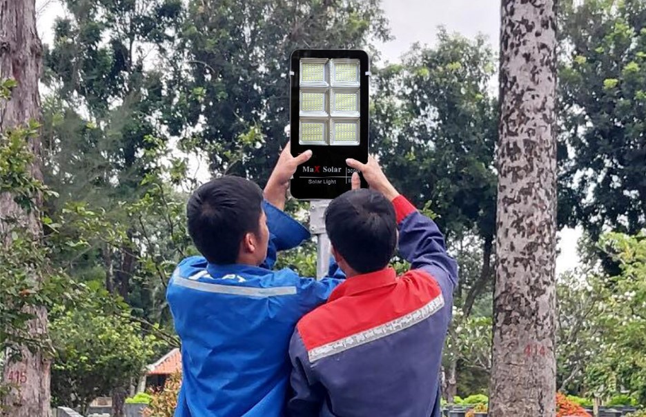 Lắp đặt đèn năng lượng mặt trời đúng kỹ thuật