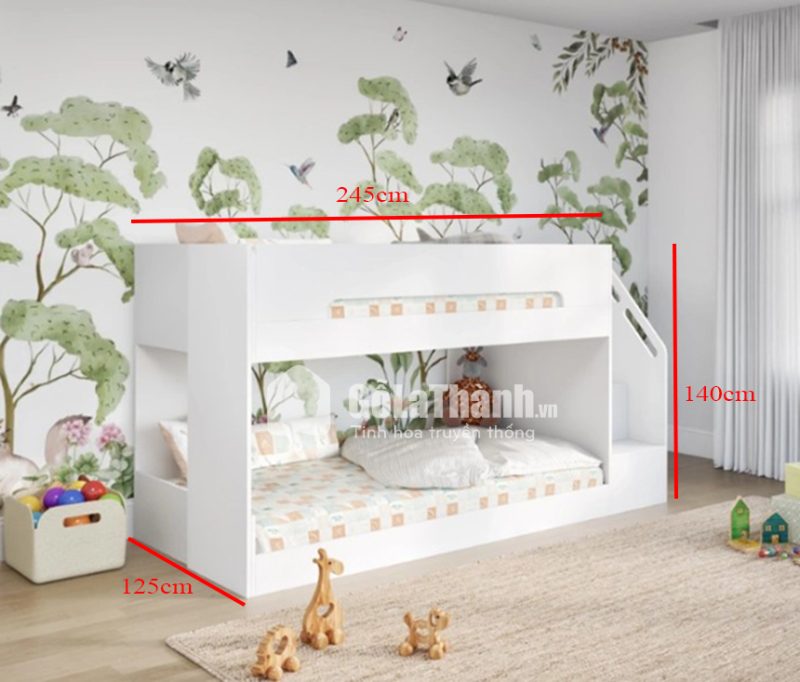giường tầng đẹp thiết kế nhẹ nhàng