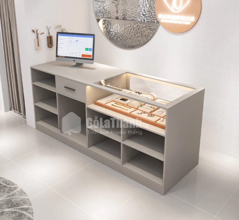 quầy thu ngân phong cách hiện đại