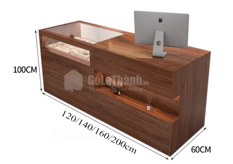 quầy thu ngân phong cách hiện đại