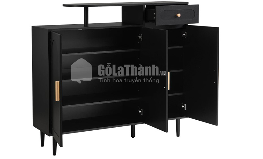 tủ để giày chân gỗ tự nhiên