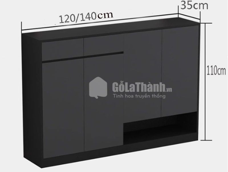 tủ để giày dép chân gỗ tự nhiên