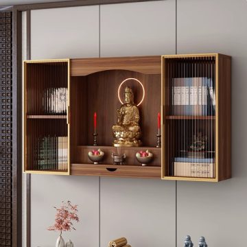 tủ thờ Phật treo tường hiện đại