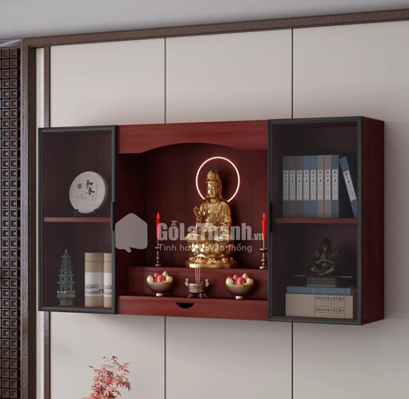 tủ thờ Phật treo tường hiện đại