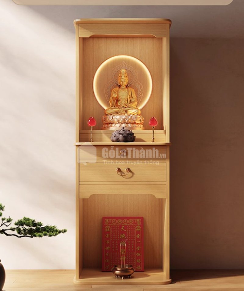 tủ thờ 2 tầng gỗ công nghiệp
