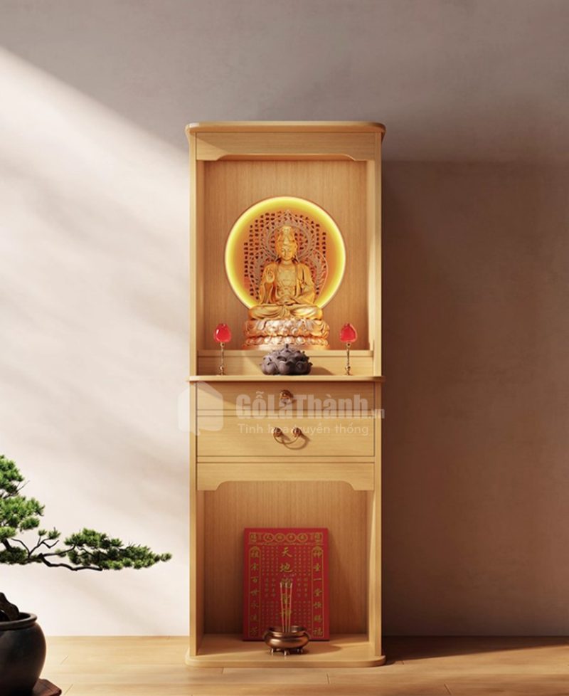 tủ thờ 2 tầng gỗ công nghiệp