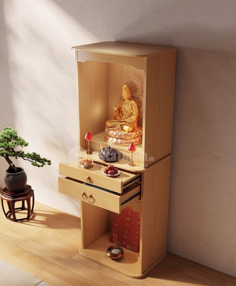 tủ thờ 2 tầng gỗ công nghiệp