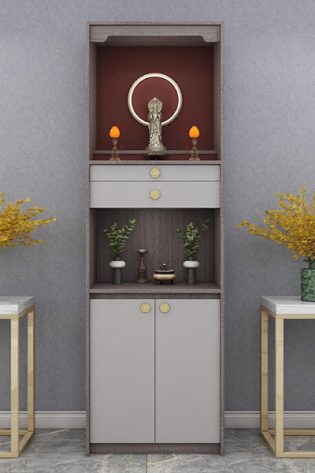 tủ thờ 2 tầng thiết kế nhỏ gọn