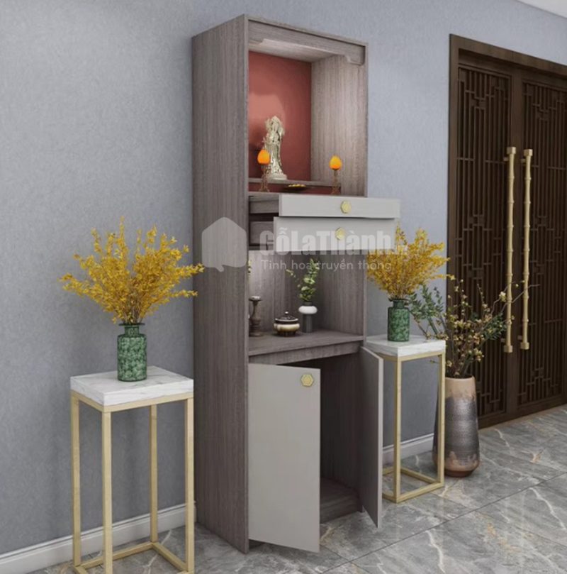 tủ thờ 2 tầng nhỏ gọn