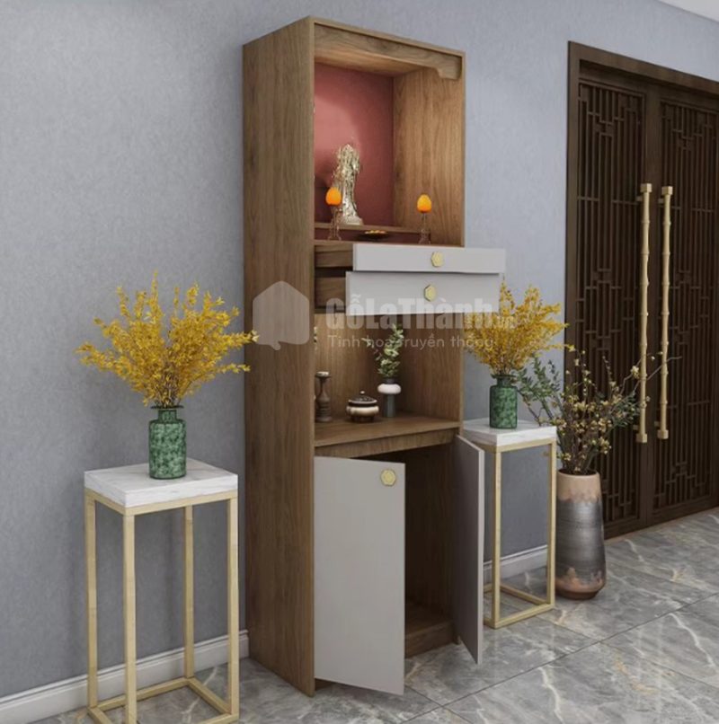 tủ thờ 2 tầng nhỏ gọn