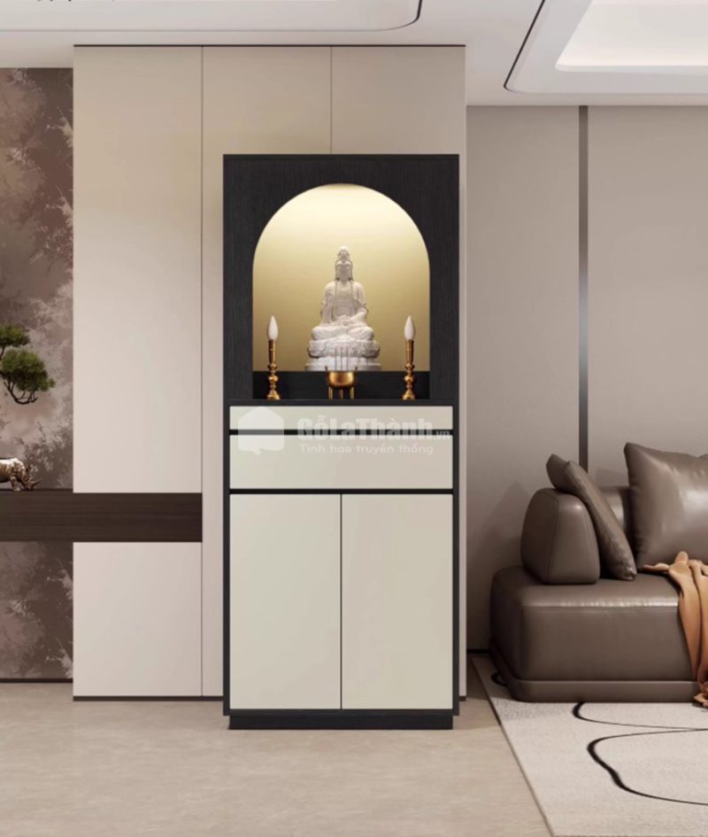 tủ thờ phật đơn giản thanh lịch