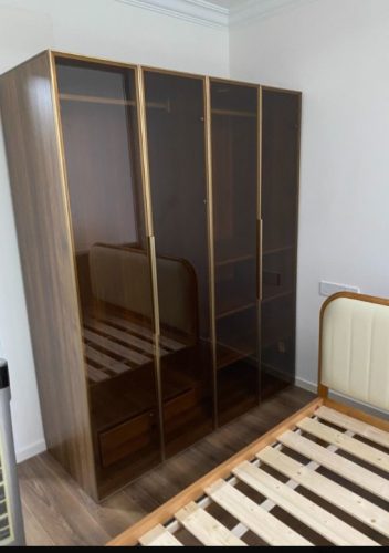 Tủ áo 4 cánh kính đơn giản, sang trọng GHT-5303 photo review