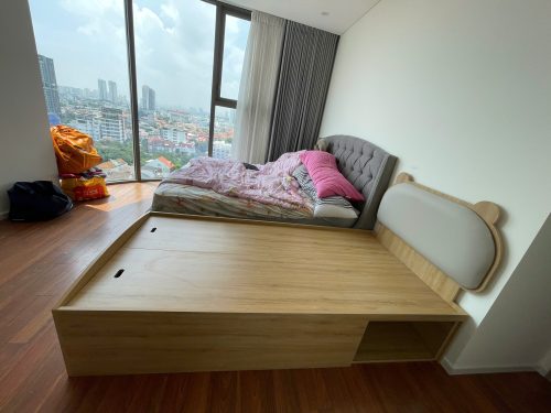Giường tai gấu cho bé yêu gỗ công nghiệp GHT-530 photo review