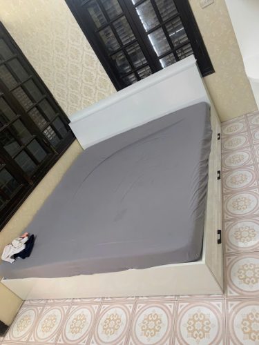 Giường gỗ công nghiệp có 3 ngăn kéo để đồ GHT-519 photo review