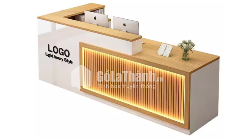 bàn quầy lễ tân thanh lịch