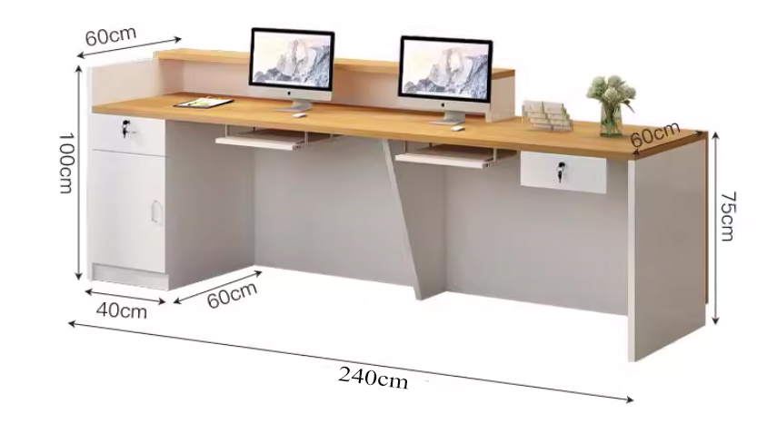 bàn quầy lễ tân thanh lịch