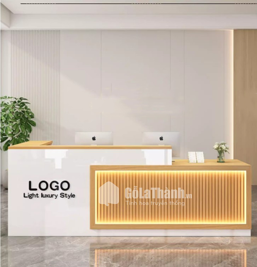bàn quầy lễ tân thanh lịch
