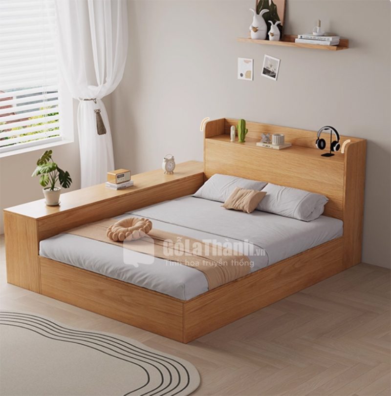 giường đôi gỗ công nghiệp cao cấp