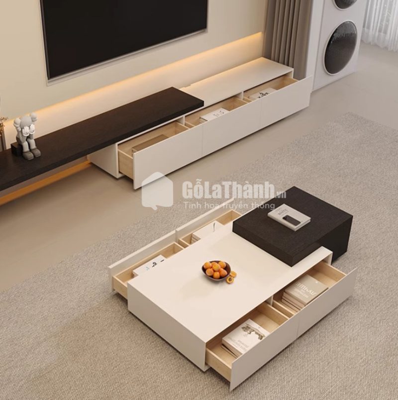 bàn trà gỗ đẹp thiết kế thanh lịch